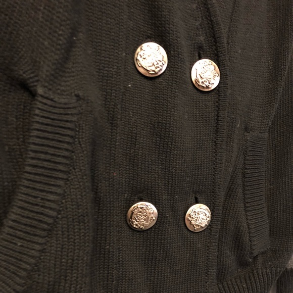 Colour blocked cardigan nautical buttons - Picture 2 of 7